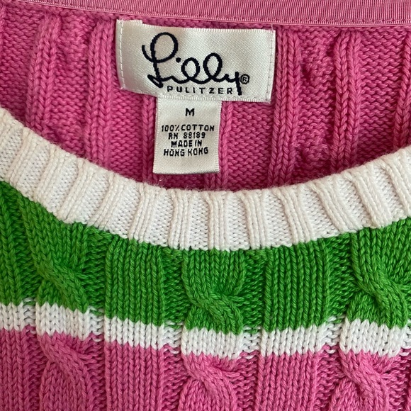 Lilly Pulitzer white label cable knit sweater - Picture 2 of 2
